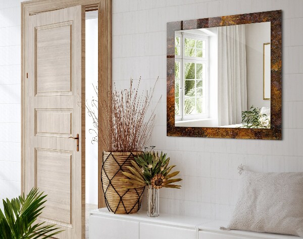 Wandspiegel decoratieve print Roestig metalen oppervlak