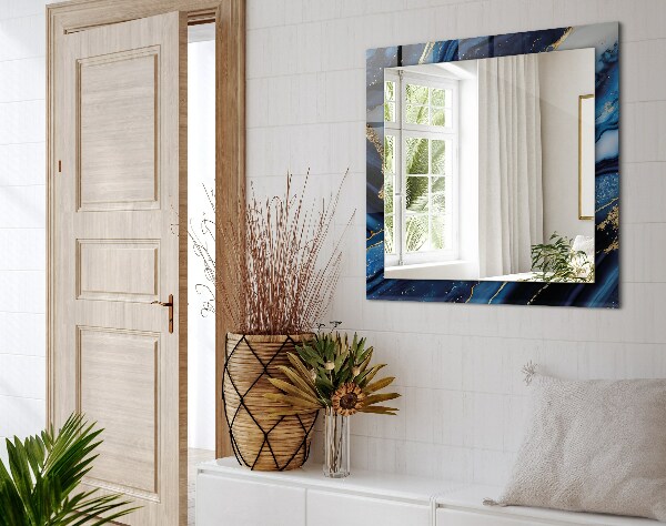 Spiegel met bedrukte lijst Abstracte marmer kunst