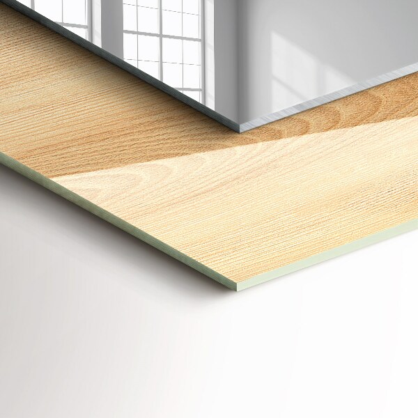 Spiegel met bedrukte lijst Abstract gekleurde golven