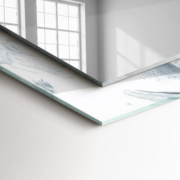 Spiegel lijst met print Herfst bomen