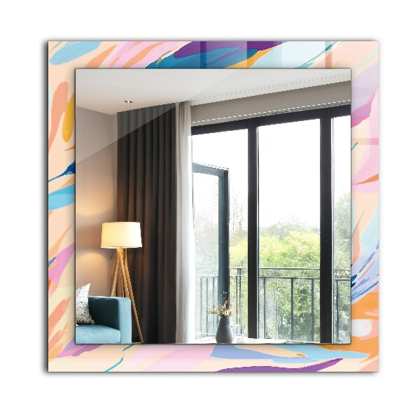 Spiegel met print Gemarmerd patroon