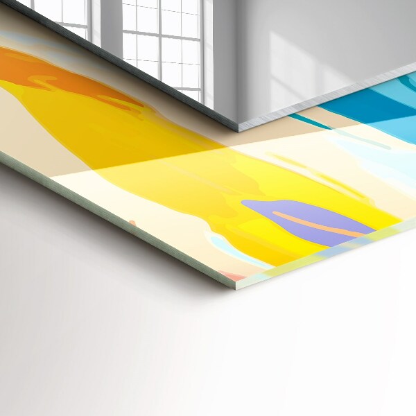 Spiegel met print Gemarmerd patroon