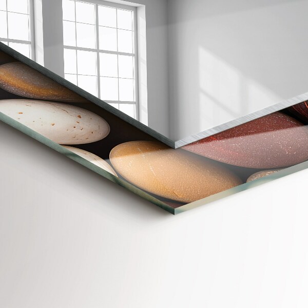 Bedrukte spiegel Deel van een boomstam