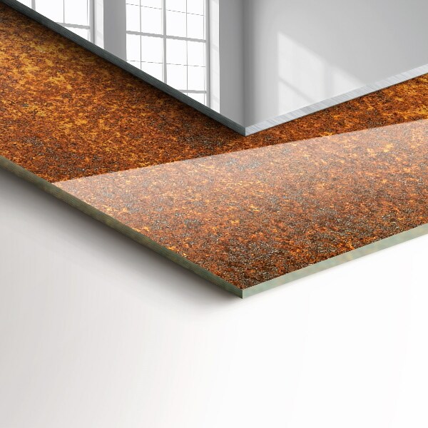 Spiegel met print Abstract blauwe strepen