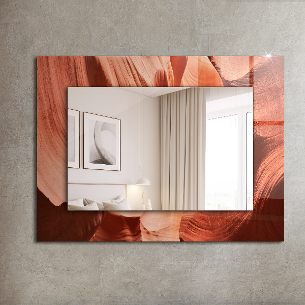 Spiegel met bedrukte lijst Motiverende fontein