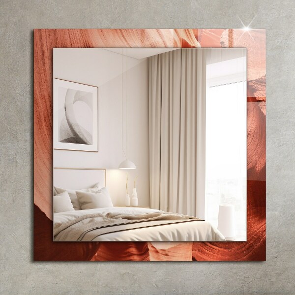 Spiegel met bedrukte lijst Motiverende fontein