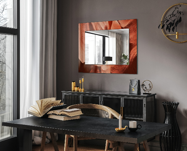 Spiegel met bedrukte lijst Motiverende fontein