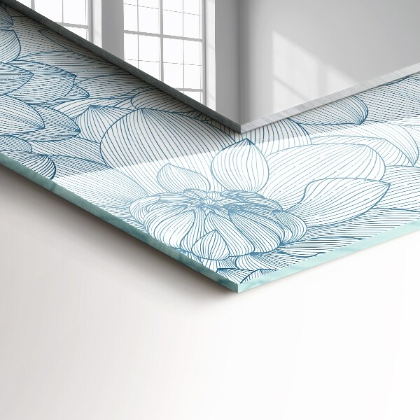 Spiegel met decoratie Kleurrijke introductiebrief