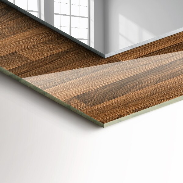 Spiegel lijst met print Zwart marmer