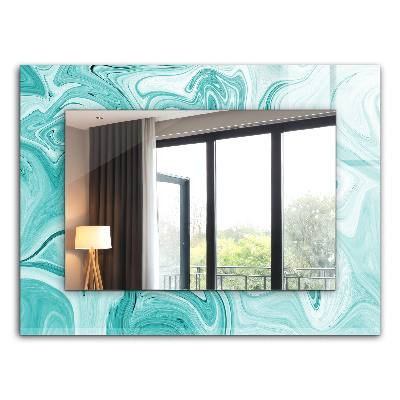 Wandspiegel met print Japanse tuin