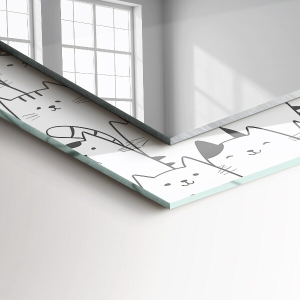 Wandspiegel decoratieve print Tukan jungle bladeren