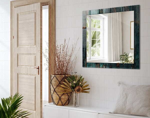 Spiegel met print Gekleurde tropische bladeren