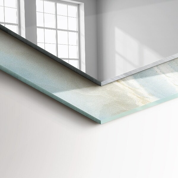 Bedrukte spiegel Bloemen motief