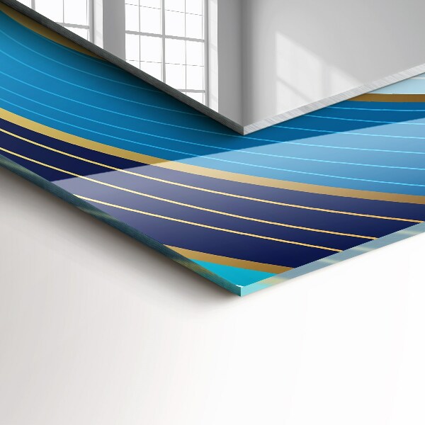 Spiegel met decoratie Paasei witte bladeren