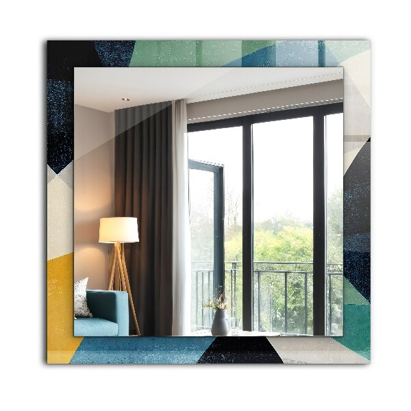 Wandspiegel met print Gekleurde motieven