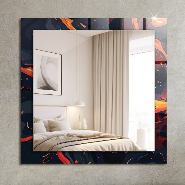 Wandspiegel decoratieve print Vulkanische lava