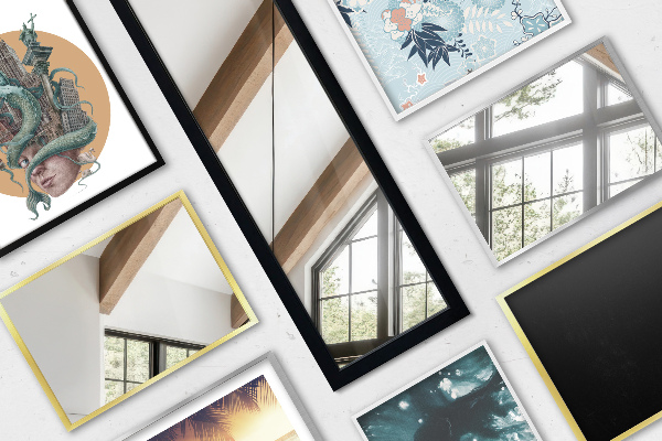 Staande spiegel wit 14x61 in