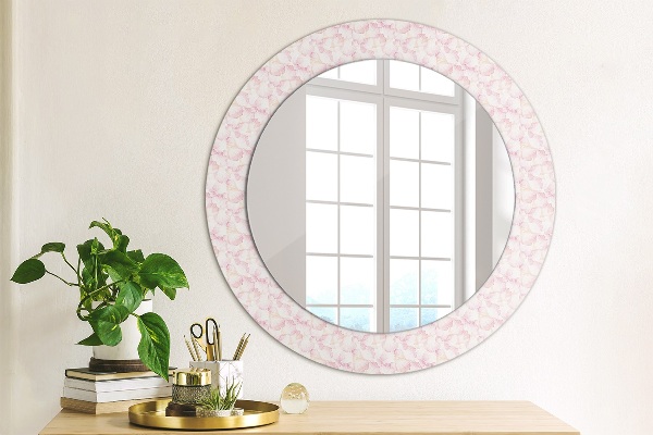 Ronde spiegel met decoratie Bloemblaadjes van bloemen