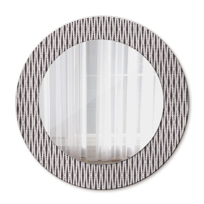 Bedrukte ronde spiegel Geometrisch stippenpatroon