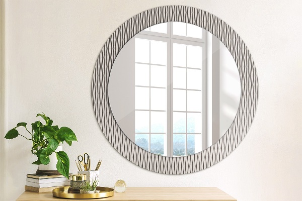 Bedrukte ronde spiegel Geometrisch stippenpatroon