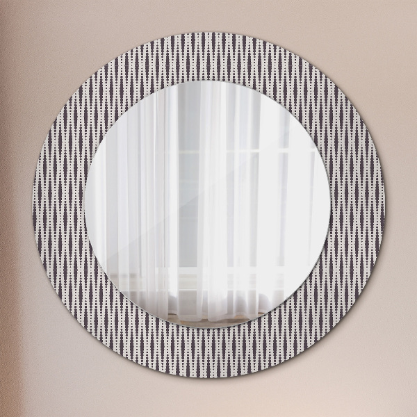 Bedrukte ronde spiegel Geometrisch stippenpatroon