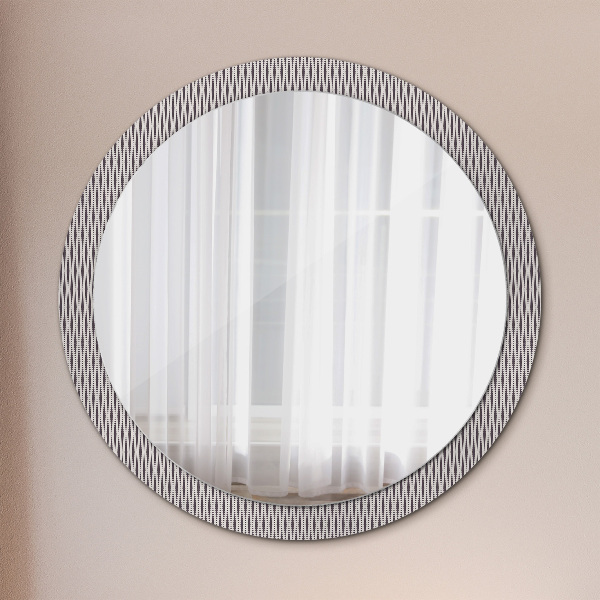 Bedrukte ronde spiegel Geometrisch stippenpatroon