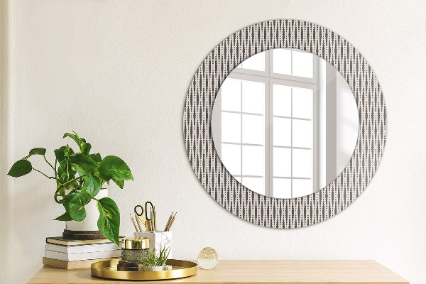 Bedrukte ronde spiegel Geometrisch stippenpatroon