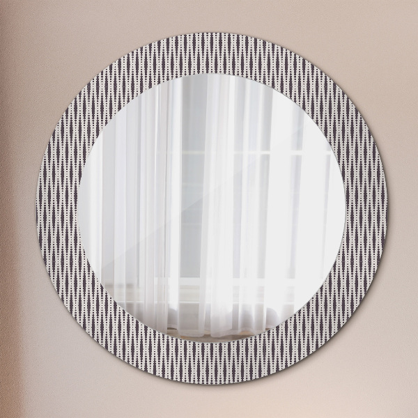 Bedrukte ronde spiegel Geometrisch stippenpatroon