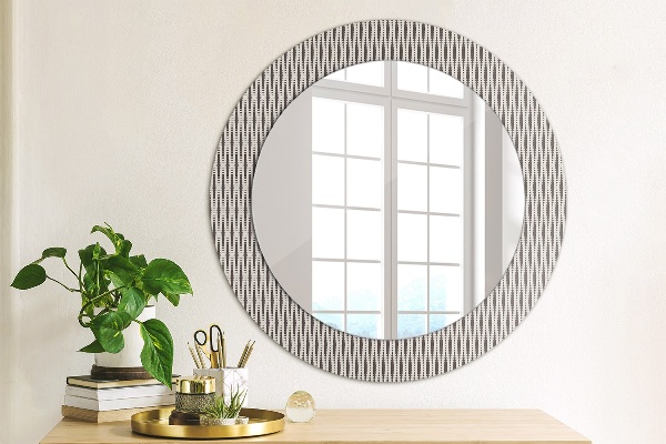 Bedrukte ronde spiegel Geometrisch stippenpatroon
