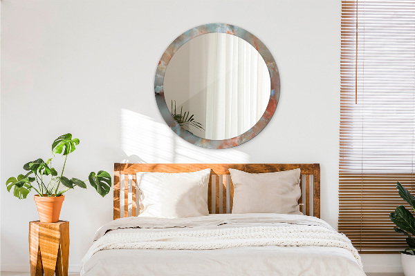 Bedrukte ronde spiegel Onyx-knikkers