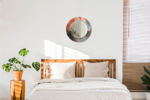 Bedrukte ronde spiegel Onyx-knikkers