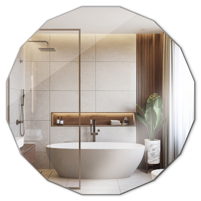 Veelhoekige spiegel moderne toevoeging 100x100 cm