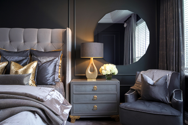 Geometrische spiegel esthetisch 80x80 cm