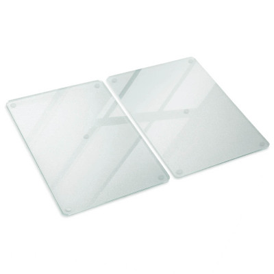 Glazen afdekplaat voor inductiekookplaat, set van 2 stuks 40 x 52 cm