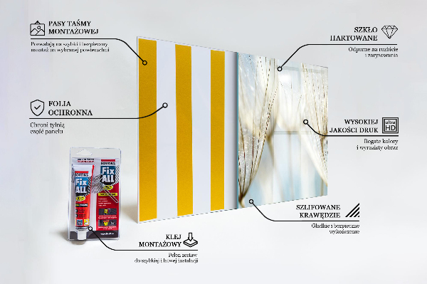 Spatscherm keuken glas Paardenbloem in de wind