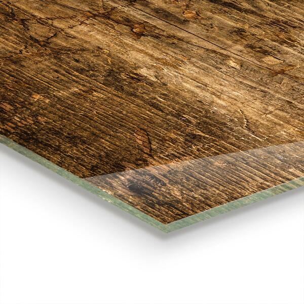 Spatplaat keuken Donker eikenhout