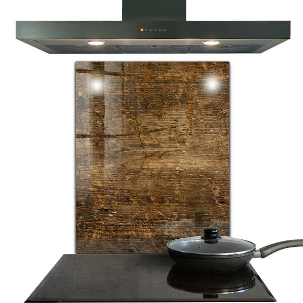 Spatplaat keuken Donker eikenhout