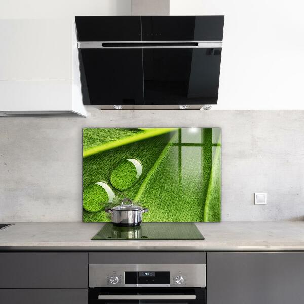 Foto achterwand keuken Dauwdruppel op een blad