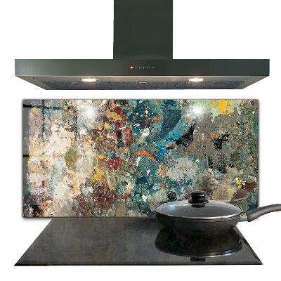 Foto achterwand keuken Olieverftextuur