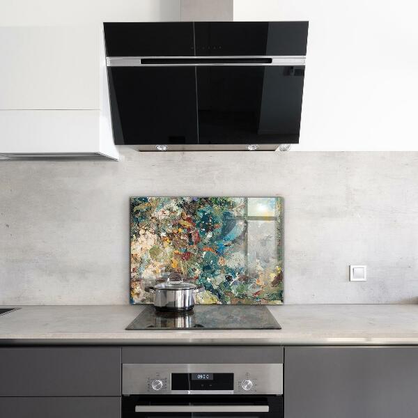 Foto achterwand keuken Olieverftextuur