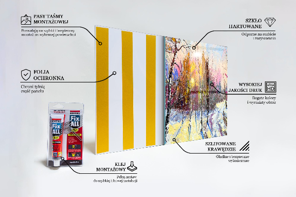 Foto achterwand keuken Winter Park Acrylverfschilderij
