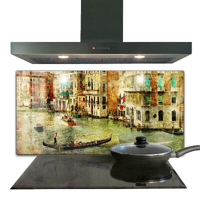 Spatplaat keuken Italië Venetië Vintage Schilderij
