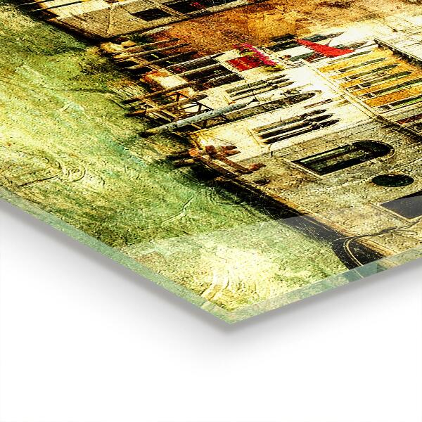 Spatplaat keuken Italië Venetië Vintage Schilderij