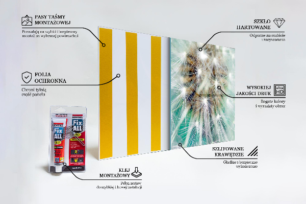Spatplaat keuken Paardenbloem in de windplant