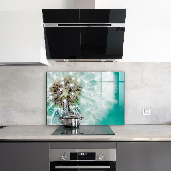 Spatplaat keuken Paardenbloem in de windplant