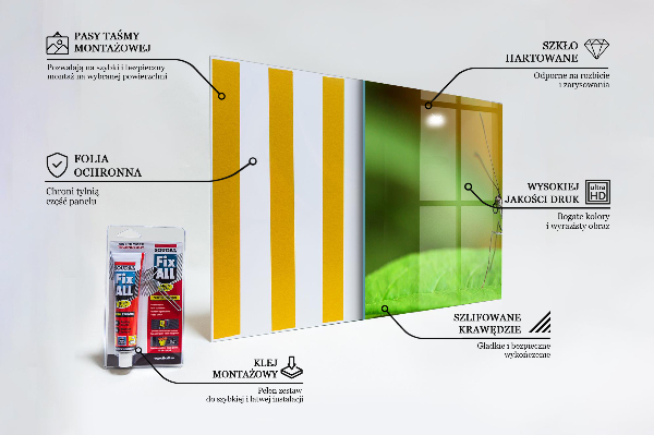 Keuken achterwand glas Vlinder op een blad