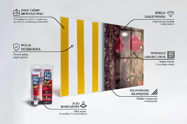 Spatscherm keuken glas Wilde roos in het park