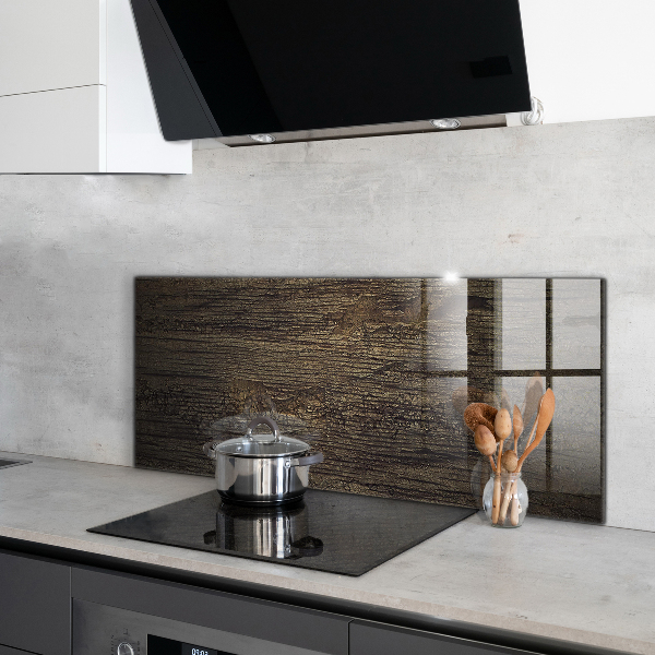 Spatplaat keuken Retro houtstructuur