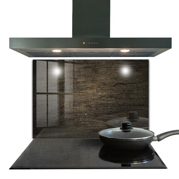 Spatplaat keuken Retro houtstructuur