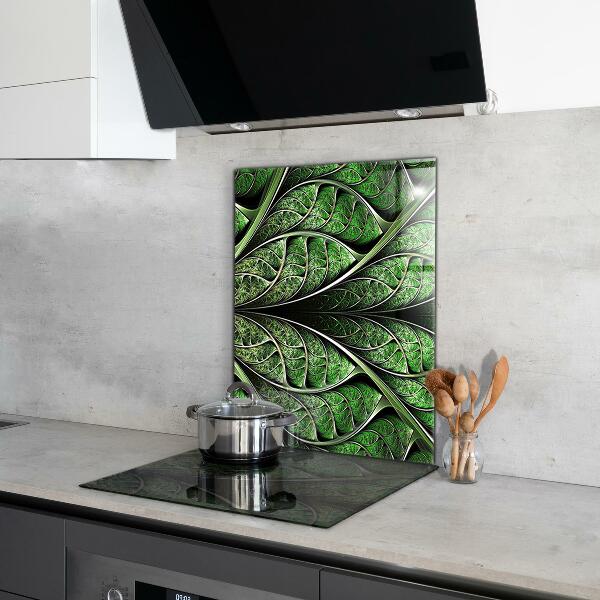 Foto achterwand keuken Abstracte groene bladeren
